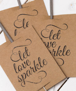 printables wedding - let love sparkle selber basteln