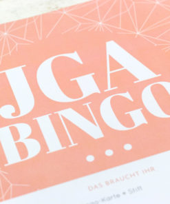 jga bingo Spiel idee Junggesellinnenabschied
