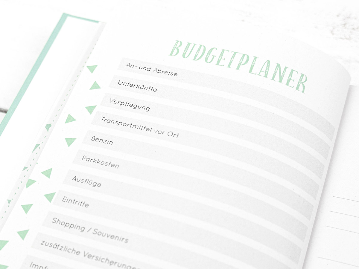 Mein Reisetagebuch Budgetplaner